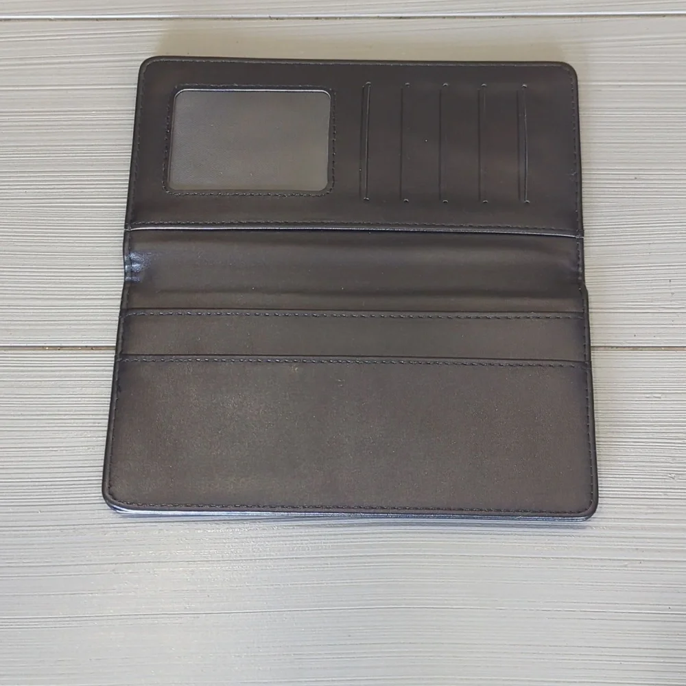NWOT Pittsburgh Penguins NHL Logo Black Bifold Cards /Checkbook Holder